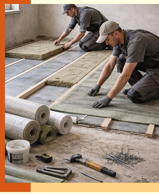 Шумоизоляция пола в Новоалтайске — профессиональная звукоизоляция помещений