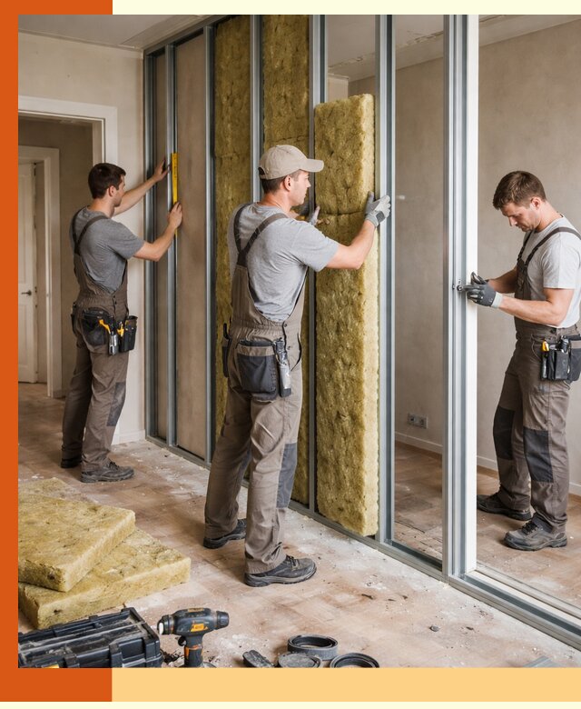 Шумоизоляция межкомнатных перегородок в Новоалтайске эффективно и надёжно