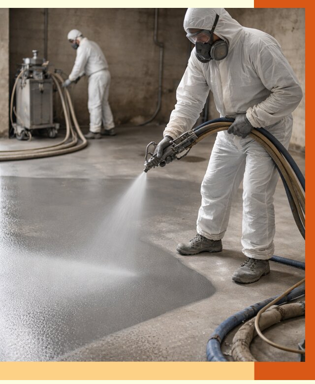 Гидроизоляция полимочевиной в Новоалтайске от 8690 руб/м² — напыление полимерной гидроизоляции | ТепломастерНвл