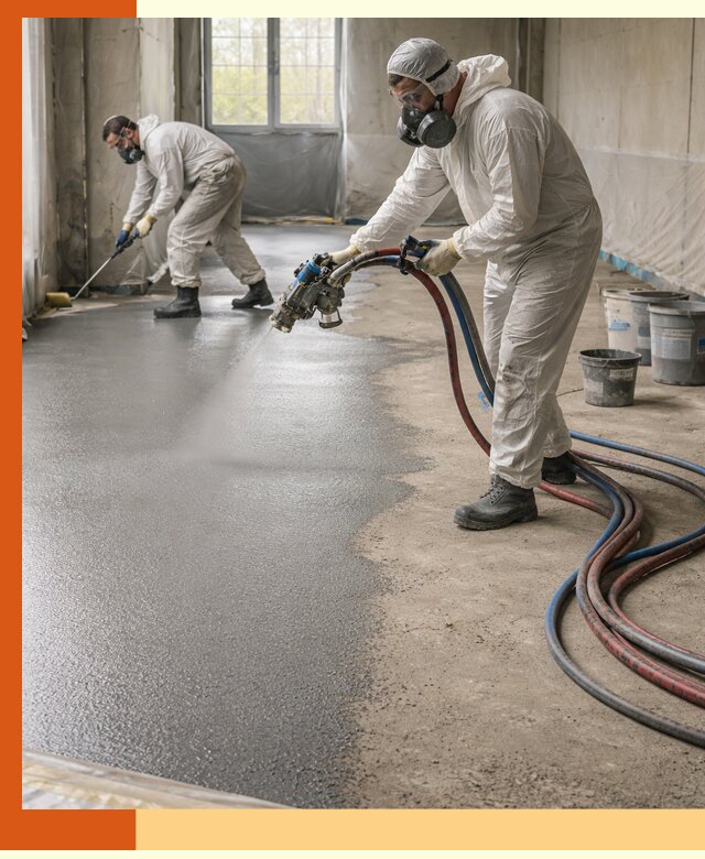 Гидроизоляция полимочевиной полов и конструкций в Новоалтайске