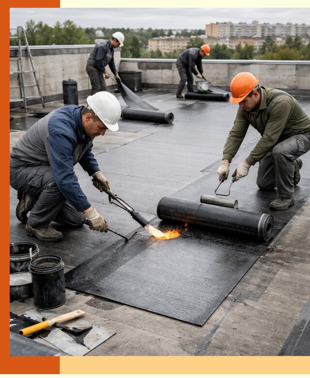 Профессиональная гидроизоляция плоской кровли в Новоалтайске