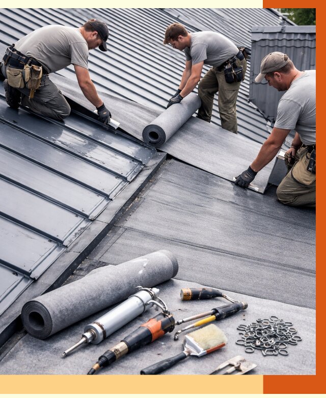 Гидроизоляция металлической кровли полимочевиной в Новоалтайске от 8690 руб. | ТепломастерНвл