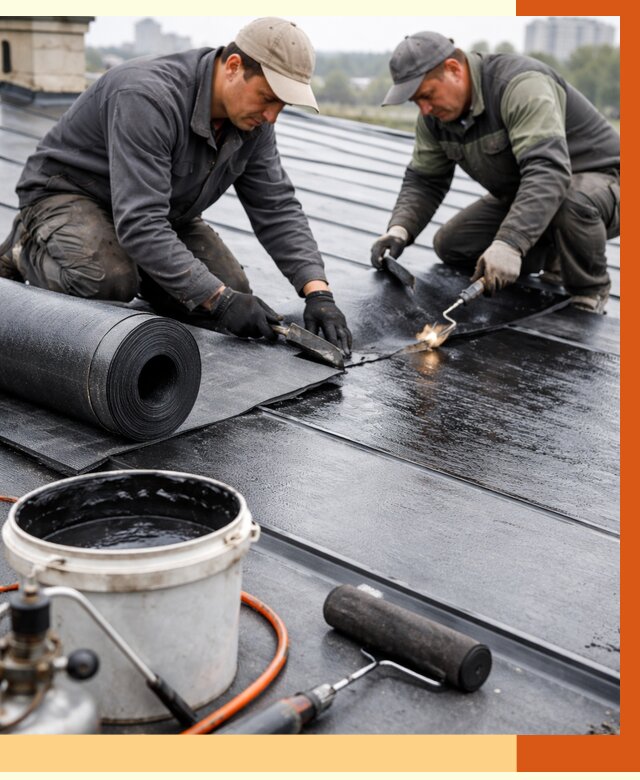 Гидроизоляция фальцевой кровли в Новоалтайске от 7668 руб. под ключ | ТепломастерНвл
