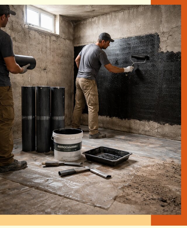 Гидроизоляция подвала в Новоалтайске от 3578 руб. под ключ | Профессионально — ТепломастерНвл