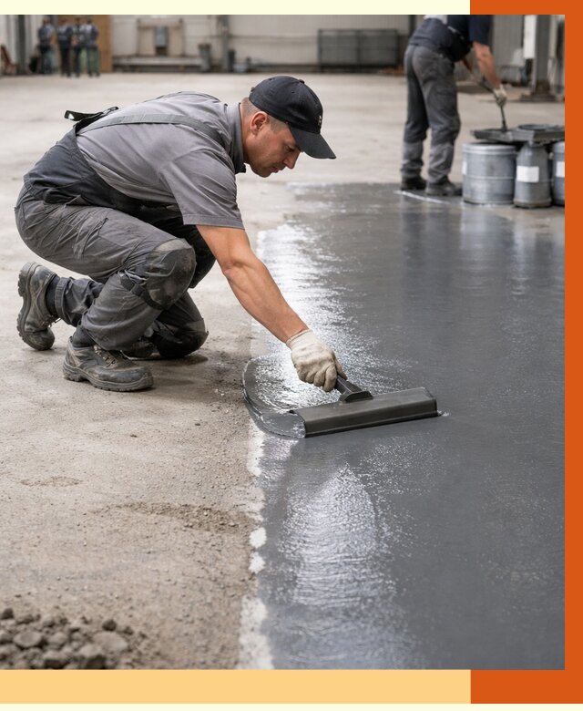 Гидроизоляция промышленного пола в Новоалтайске от 1227 руб./м2 — ТепломастерНвл специалисты под ключ