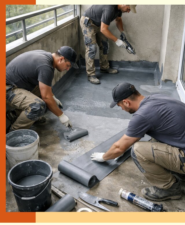 Гидроизоляция балкона в Новоалтайске: надежная защита от протечек