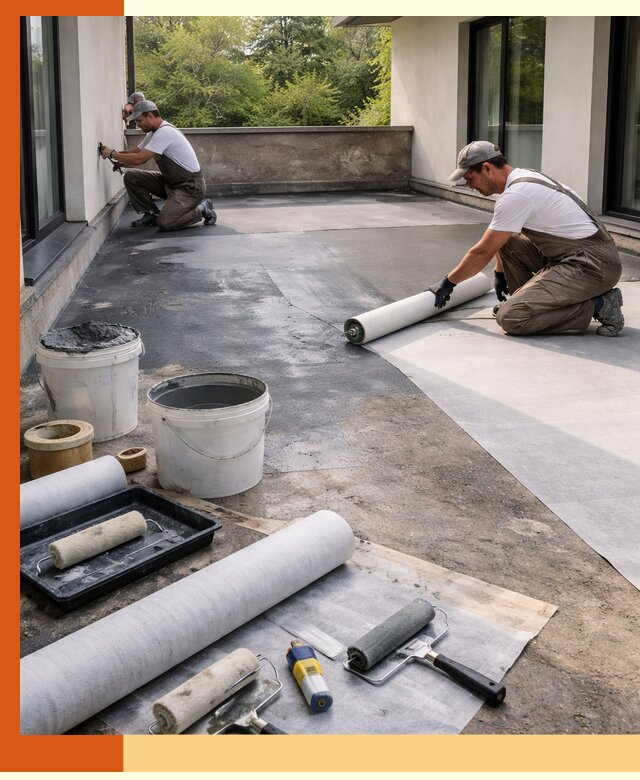 Гидроизоляция террасы в Новоалтайске — надежная защита от влаги и протечек