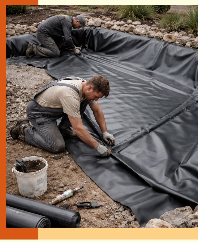 Гидроизоляция пруда в Новоалтайске: надежная защита и герметизация