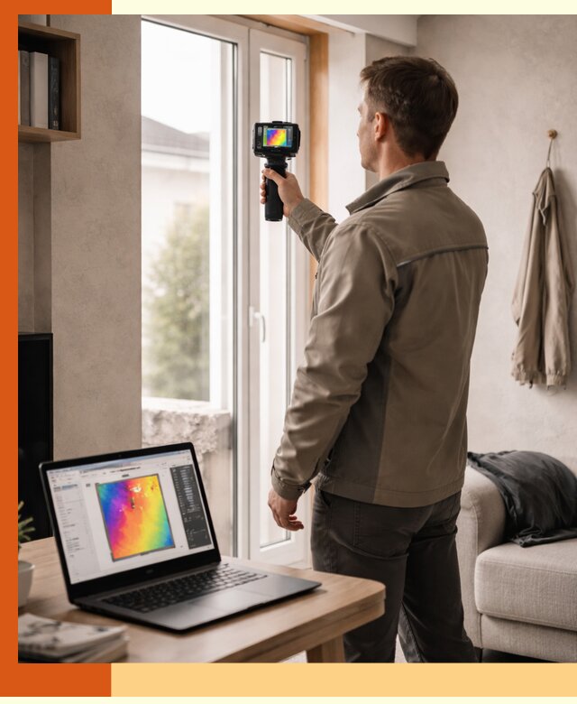 Тепловизионное обследование квартиры в Новоалтайске для поиска утечек тепла