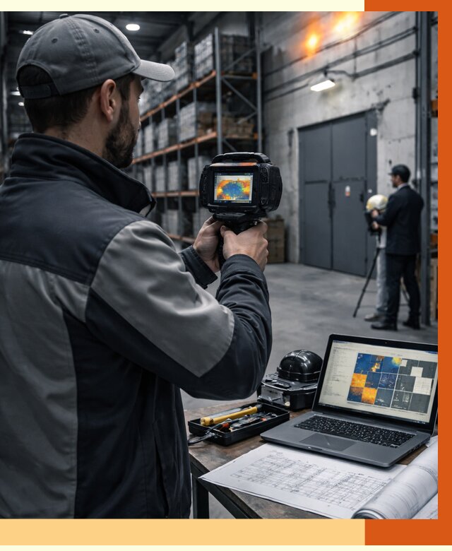 Тепловизионное обследование склада в Новоалтайске от 6646 руб. | ТепломастерНвл