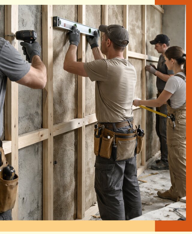 Монтаж обрешетки под утепление в Новоалтайске от 1176 руб/м² | Заказать у ТепломастерНвл