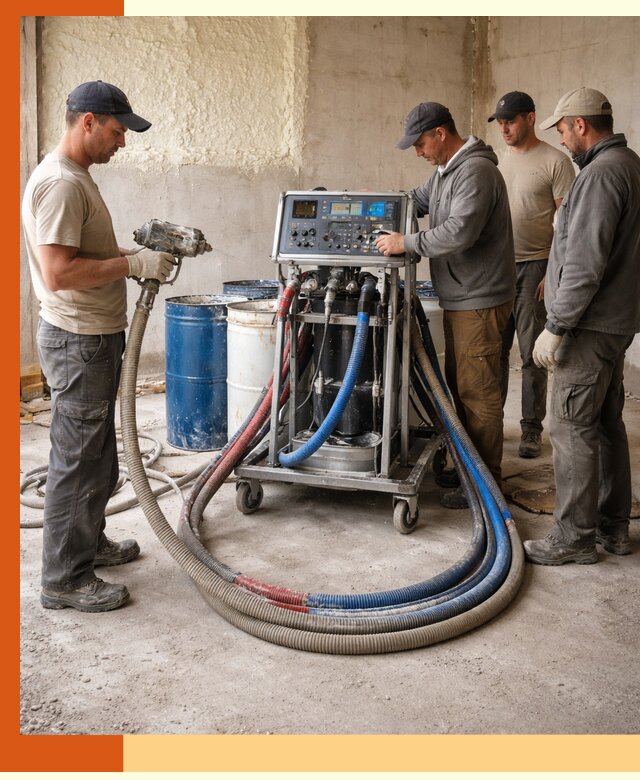 Аренда установки для напыления ППУ в Новоалтайске на выгодных условиях